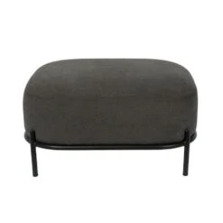 Puur Kalve Hocker - Rechthoek - Stof - Grijs -Meubelwinkel 1000074417 0102