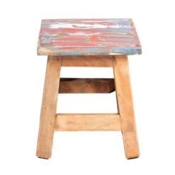 Rootsmann Houten Krukje - Mixkleur Hout - Hout