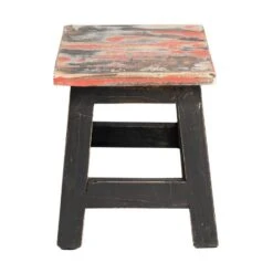 Rootsmann Houten Krukje - Mixkleur Zwart - Hout