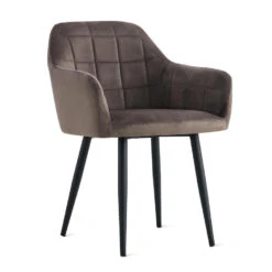 Eetkamerstoel Praia Velvet Antraciet