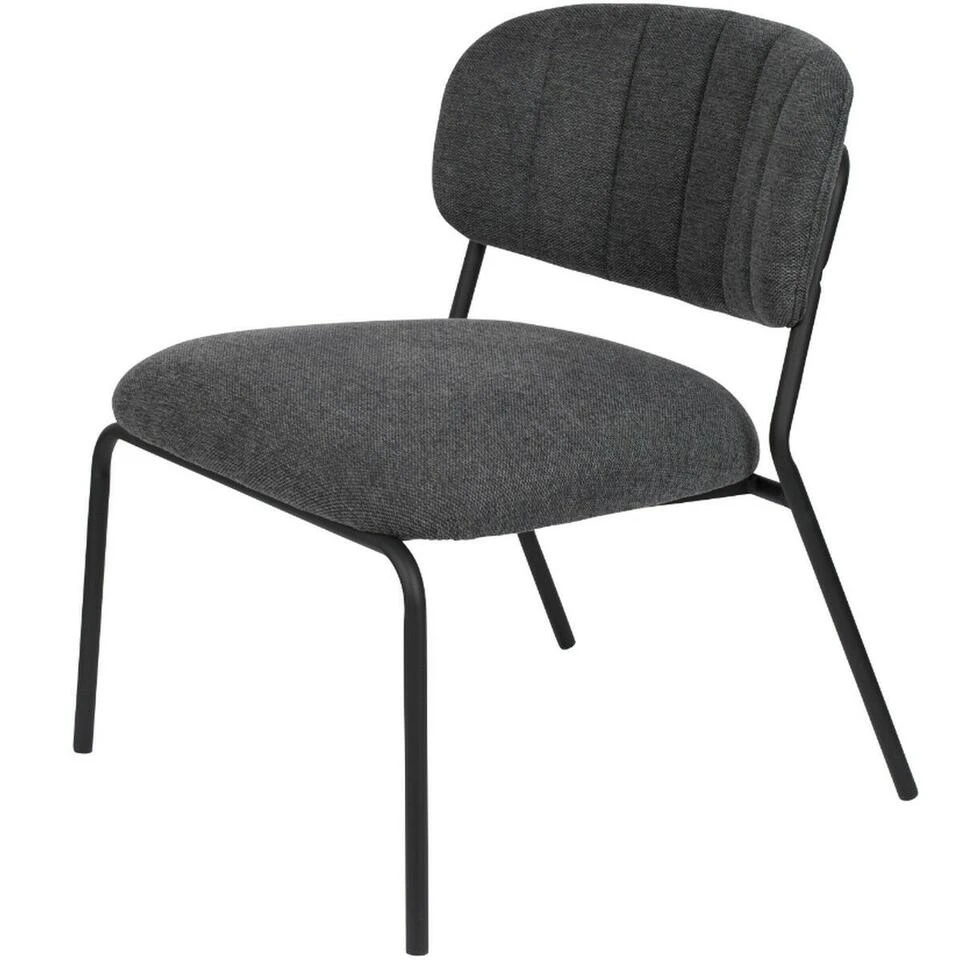 Puur Viken Fauteuil Donkergrijs/zwart - Stof - Grijs 3 Puur Viken Fauteuil Donkergrijs/zwart - Stof - Grijs