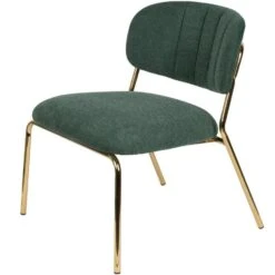 Puur Viken Fauteuil Donkergroen/goud - Stof - Groen -Meubelwinkel 1000074943 0101