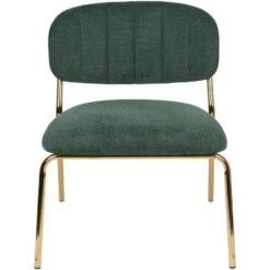 Puur Viken Fauteuil Donkergroen/goud - Stof - Groen -Meubelwinkel 1000074943 0102