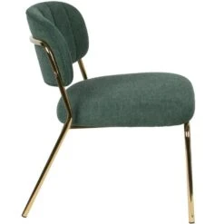 Puur Viken Fauteuil Donkergroen/goud - Stof - Groen -Meubelwinkel 1000074943 0103