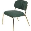 Puur Viken Fauteuil Donkergroen/goud - Stof - Groen 2 Puur Viken Fauteuil Donkergroen/goud - Stof - Groen -Meubelwinkel 1000074943
