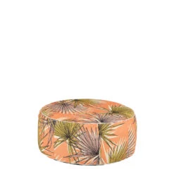 Mica Decorations Nuno Opblaasbare Poef - H23 X Ø53 Cm - Oranje