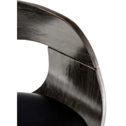 CLP Barkruk Kingston Frame Zwart Kunstleder Grijs/zwart -Meubelwinkel 1000078917 0102