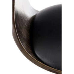 CLP Barkruk Kingston Frame Zwart Kunstleder Grijs/zwart -Meubelwinkel 1000078917 0103