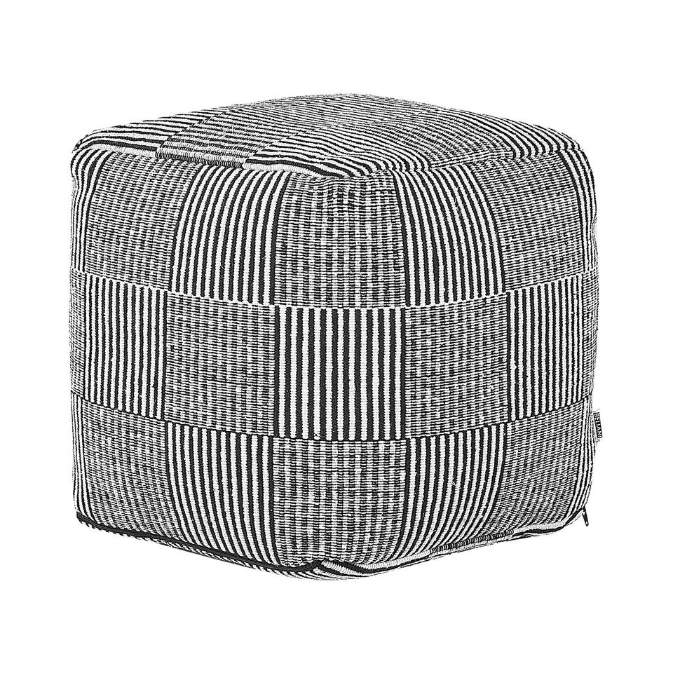 Beliani Poef PANDRAN - Zwart Katoen 3 Beliani Poef PANDRAN - Zwart Katoen