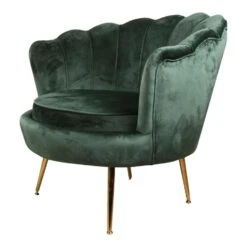 DS4U® Feliz Fauteuil Velvet - Stof - Groen