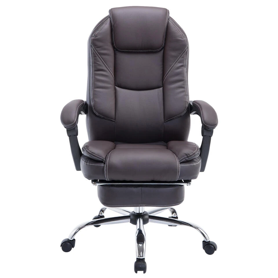 Clp Bureaustoel Castle Kunstleder Bruin 4 Clp Bureaustoel Castle Kunstleder Bruin - Afbeelding 2