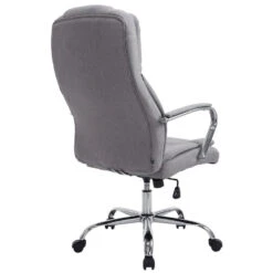 Clp Bureaustoel Xanthos Stof Zilverkleurig 9 Clp Bureaustoel Xanthos Stof Zilverkleurig -Meubelwinkel 1000085191 0103