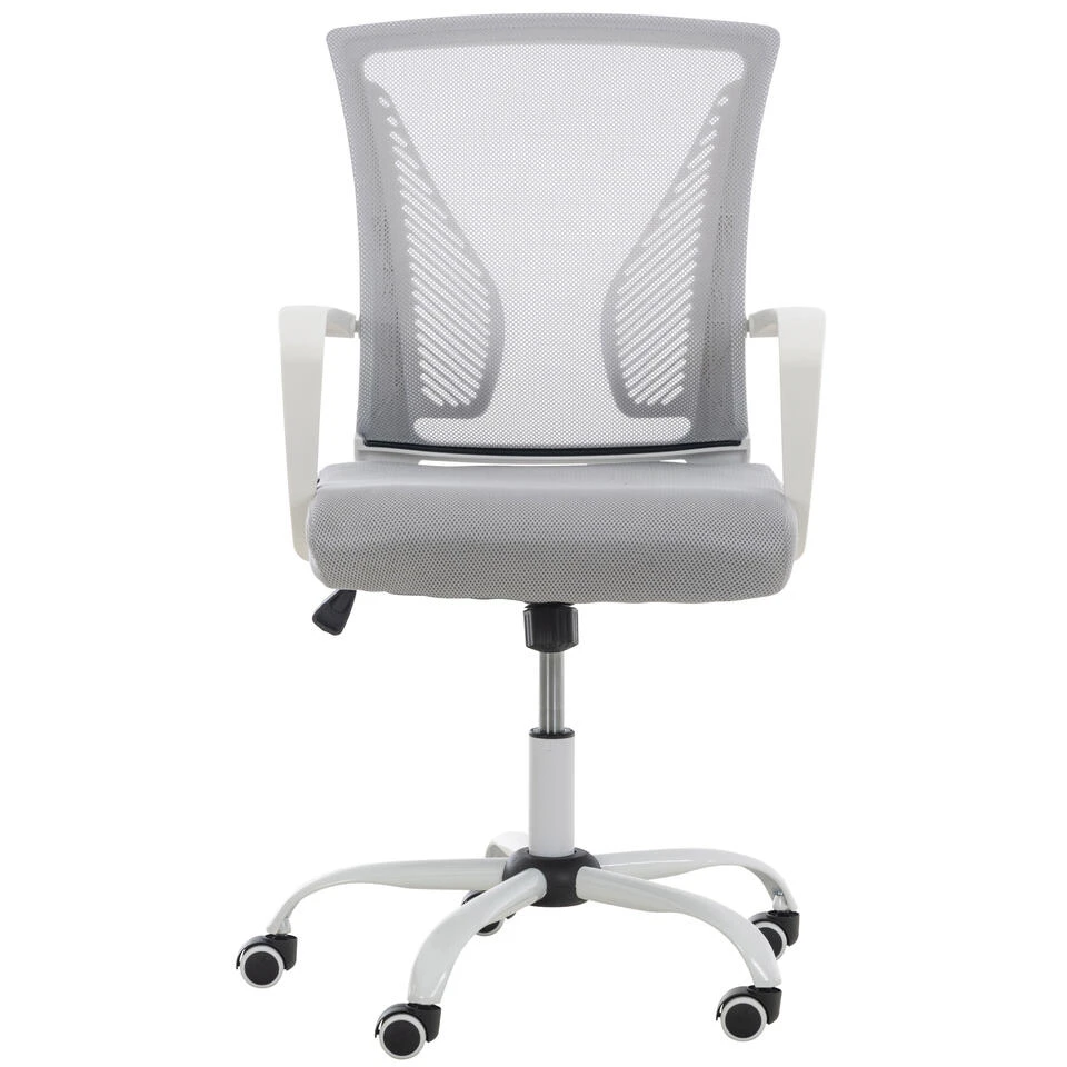 Clp Bureaustoel Tracy Frame Wit Zilverkleurig 4 Clp Bureaustoel Tracy Frame Wit Zilverkleurig - Afbeelding 2