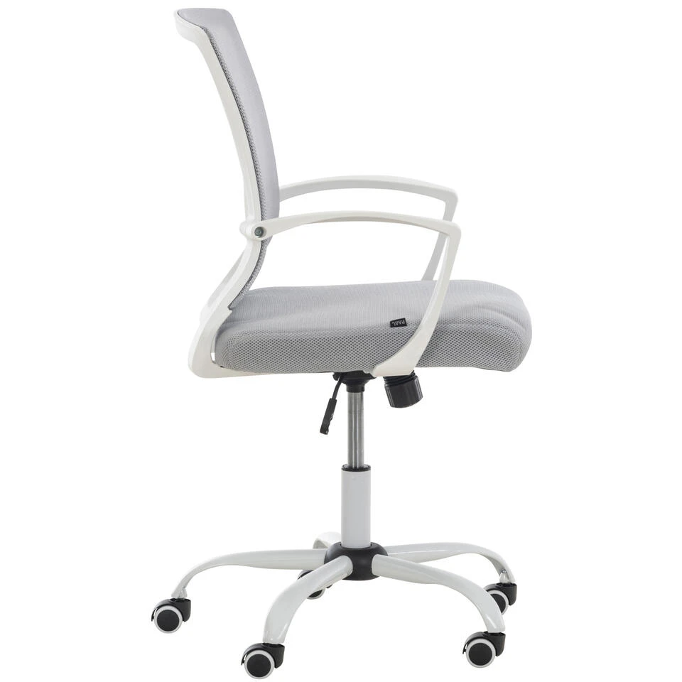 Clp Bureaustoel Tracy Frame Wit Zilverkleurig 5 Clp Bureaustoel Tracy Frame Wit Zilverkleurig - Afbeelding 3