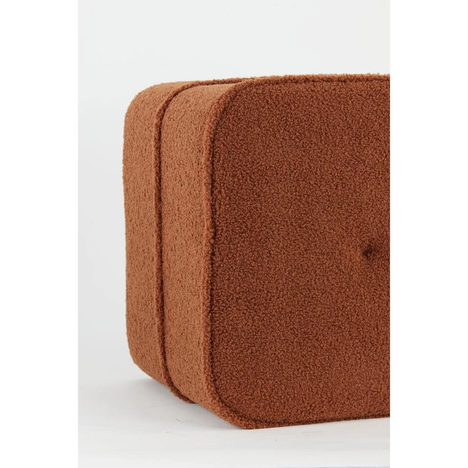 Poef Kiki - Oranje - 40x40x35cm 6 Poef Kiki - Oranje - 40x40x35cm - Afbeelding 4