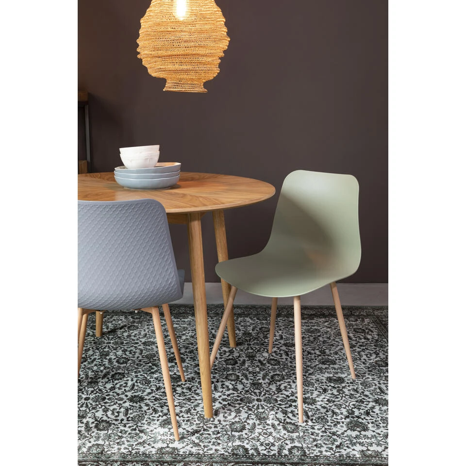 Rein Living Leon Eetkamerstoel - Grijs - Set Van 2 4 Rein Living Leon Eetkamerstoel - Grijs - Set Van 2 - Afbeelding 2