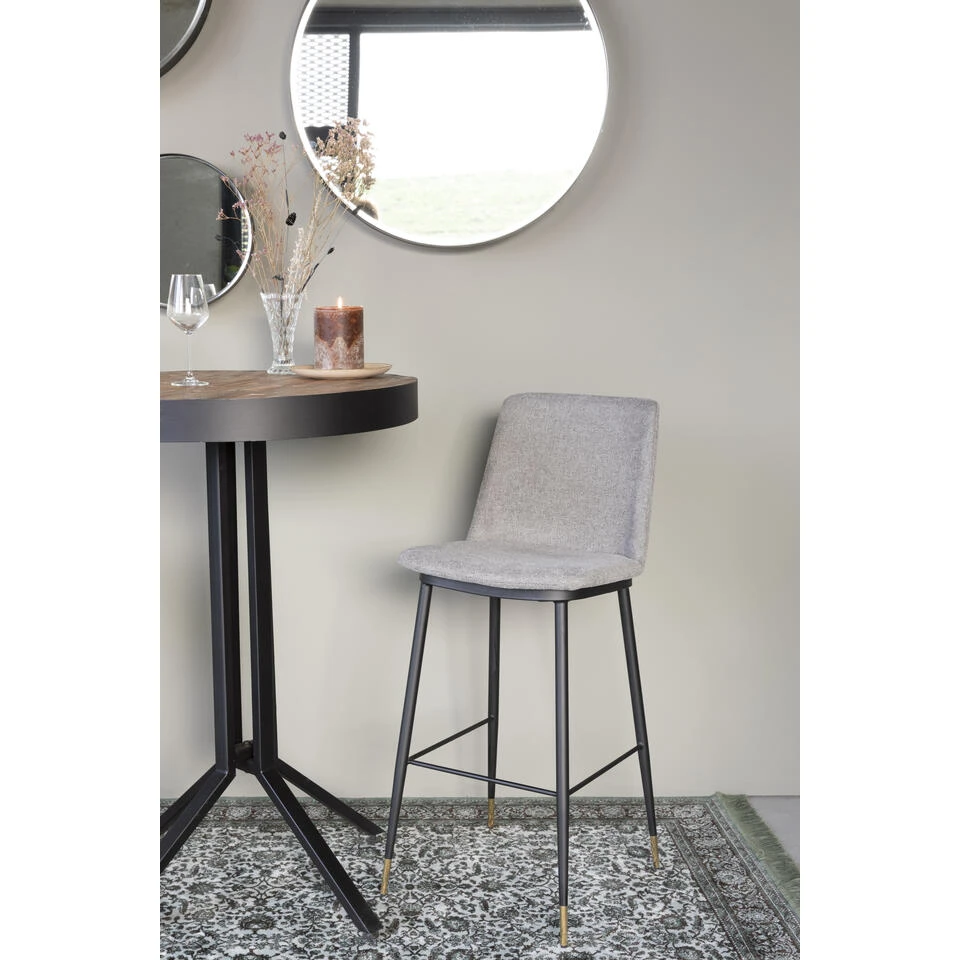 Rein Living Lionel Barkruk - Lichtgrijs - Set Van 2 4 Rein Living Lionel Barkruk - Lichtgrijs - Set Van 2 - Afbeelding 2