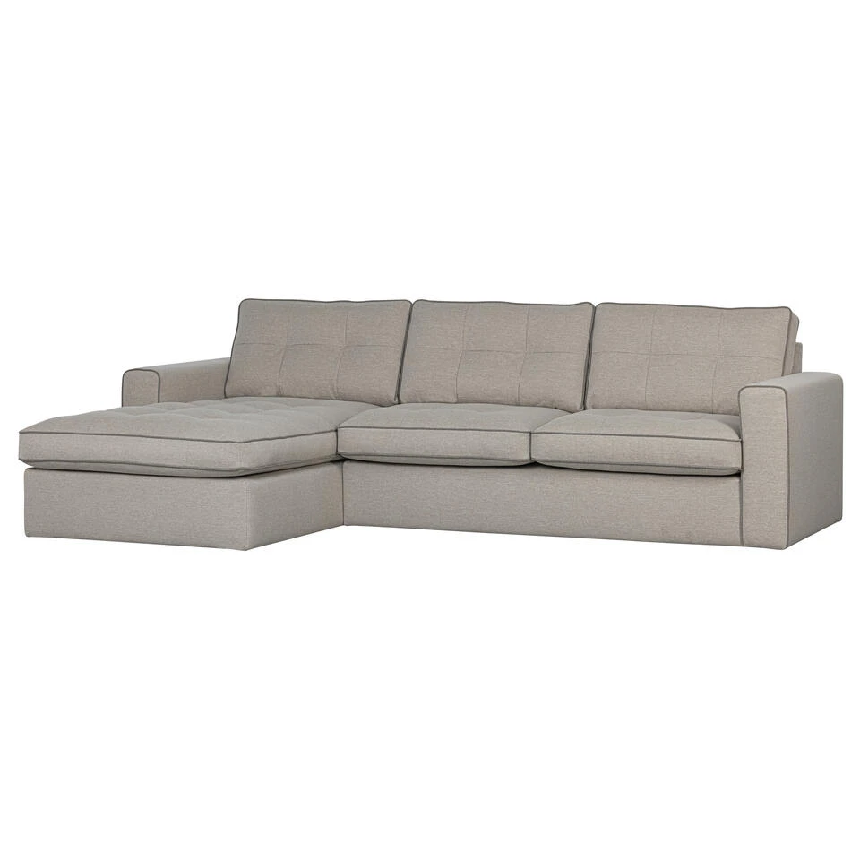 WOOOD Lisa Hoekbank - Polypropyleen - Crème - 87x280x170 4 WOOOD Lisa Hoekbank - Polypropyleen - Crème - 87x280x170 - Afbeelding 2