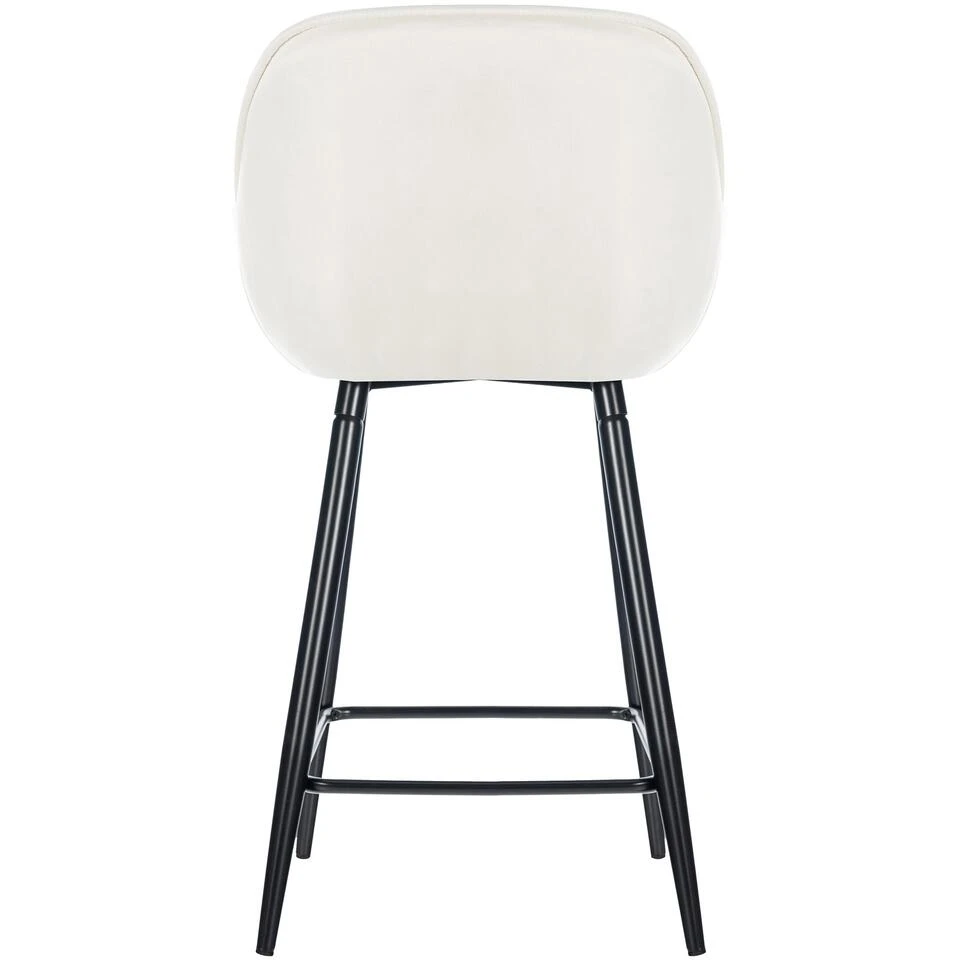 CLP Set Van 2 Barkrukken Gibson Velvet Crème 5 CLP Set Van 2 Barkrukken Gibson Velvet Crème - Afbeelding 3