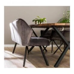 Kalfort Kelly Eetkamerbank Velvet Antraciet - 58x180x46 Cm 8 Kalfort Kelly Eetkamerbank Velvet Antraciet - 58x180x46 Cm -Meubelwinkel 1000094200 0102