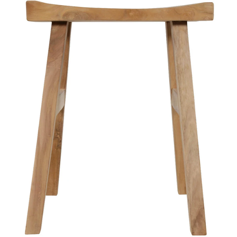 Teak Krukje 40x30x50cm - Hout - Bruin 5 Teak Krukje 40x30x50cm - Hout - Bruin - Afbeelding 3