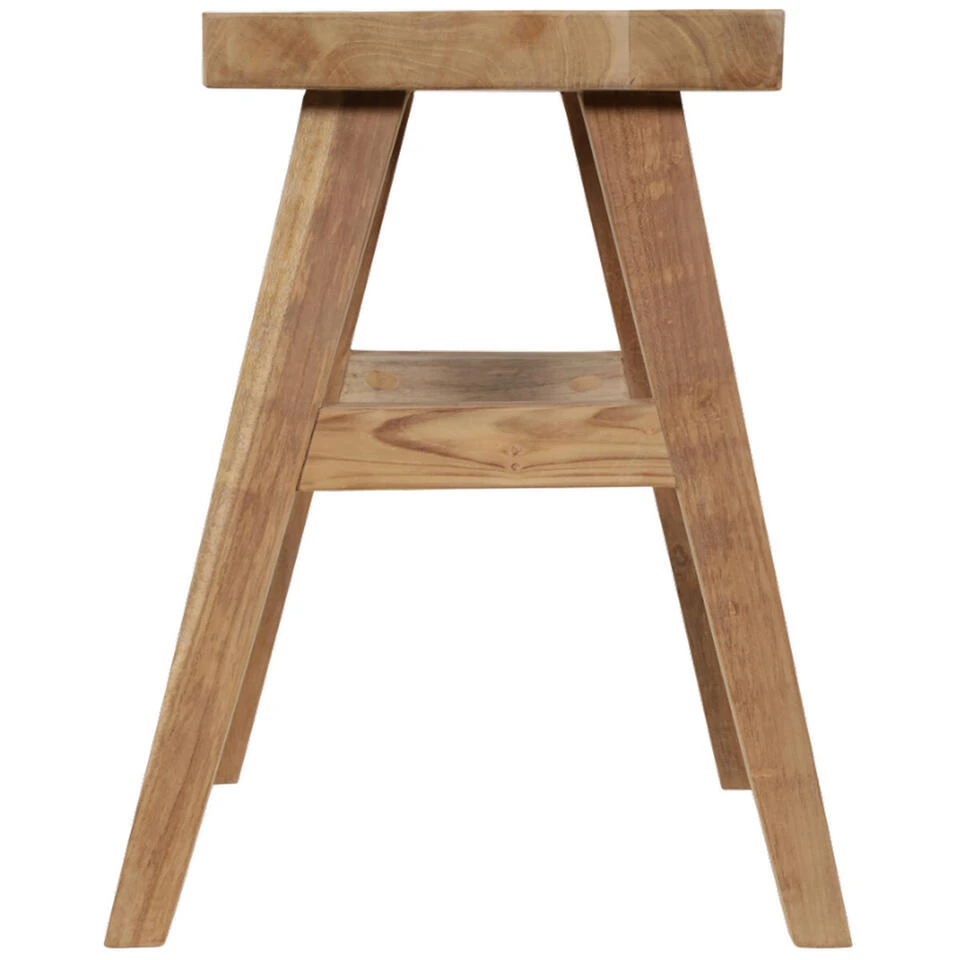 Teak Krukje 40x30x50cm - Hout - Bruin 6 Teak Krukje 40x30x50cm - Hout - Bruin - Afbeelding 4