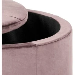 Sohome Poef Takeesha - Velvet - Roze 9 Sohome Poef Takeesha - Velvet - Roze -Meubelwinkel 1000094493 0103