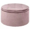 Sohome Poef Takeesha - Velvet - Roze -Meubelwinkel 1000094493