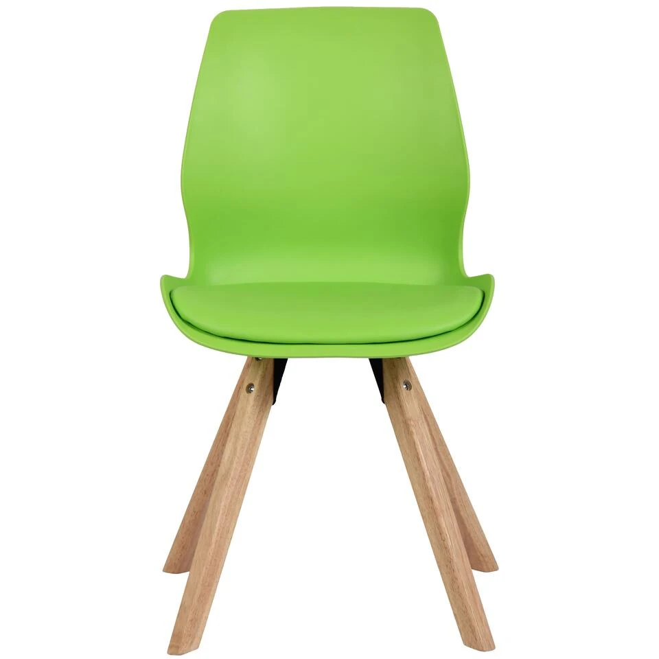 CLP Eetkamerstoel Luna Kunststof Groen 5 CLP Eetkamerstoel Luna Kunststof Groen - Afbeelding 3
