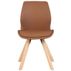 CLP Eetkamerstoel Luna Kunstleder Koperkleurig -Meubelwinkel 1000095329 0102