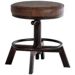 CLP Hocker Destin Kunstleder Bronskleurig 8 CLP Hocker Destin Kunstleder Bronskleurig -Meubelwinkel 1000095339 0102