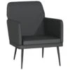VidaXL Fauteuil 61x78x80 Cm Kunstleer Zwart 1 VidaXL Fauteuil 61x78x80 Cm Kunstleer Zwart -Meubelwinkel 1000095967