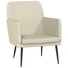 VidaXL Fauteuil 61x78x80 Cm Kunstleer Crèmekleurig 1 VidaXL Fauteuil 61x78x80 Cm Kunstleer Crèmekleurig -Meubelwinkel 1000095970