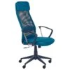 Beliani Bureaustoel PIONEER - Blauw Polyester 1 Beliani Bureaustoel PIONEER - Blauw Polyester -Meubelwinkel 1000096193