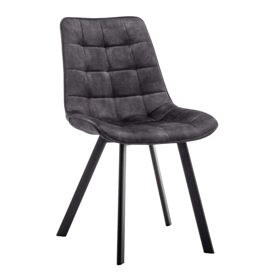 Furnihaus Eetkamerstoel Felix Velvet Zwart 4 Furnihaus Eetkamerstoel Felix Velvet Zwart - Afbeelding 2