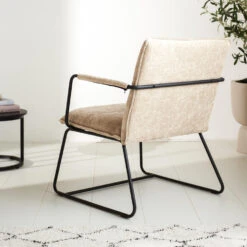 Fauteuil Hailey Beige Chenille - Stof - Beige -Meubelwinkel 1000097056 0102