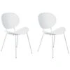 Beliani Eetkamerstoel SHONTO - Wit Polypropyleen 1 Beliani Eetkamerstoel SHONTO - Wit Polypropyleen -Meubelwinkel 1000097744