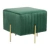 Beliani Hocker DAYTON - Groen Fluweel 1 Beliani Hocker DAYTON - Groen Fluweel -Meubelwinkel 1000097769