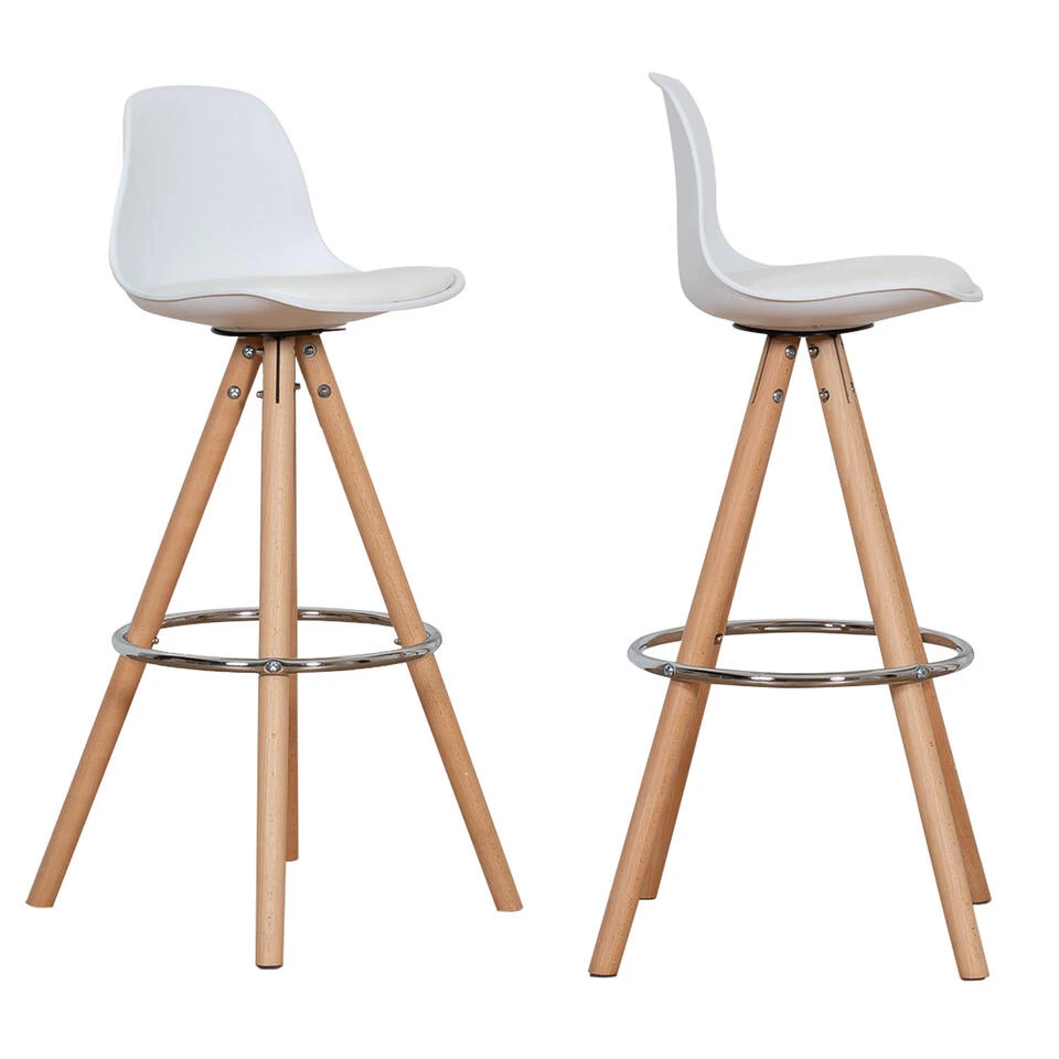 Happy Garden Stoelen TOBIAS - Wit - Plastic 5 Happy Garden Stoelen TOBIAS - Wit - Plastic - Afbeelding 3