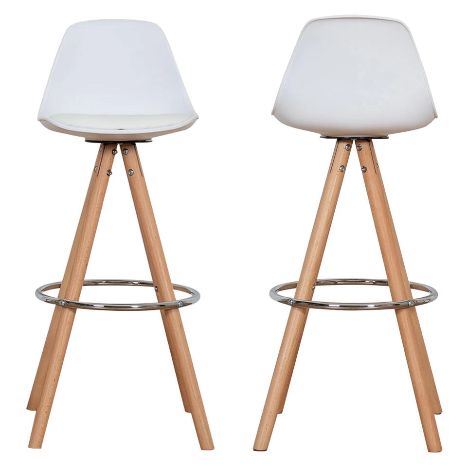 Happy Garden Stoelen TOBIAS - Wit - Plastic 6 Happy Garden Stoelen TOBIAS - Wit - Plastic - Afbeelding 4