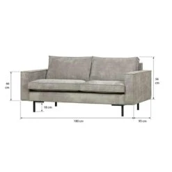 WOOOD Bank Arwin 2,5-zits - Vergrijsd Groen 8 WOOOD Bank Arwin 2,5-zits - Vergrijsd Groen -Meubelwinkel 10102170 9600