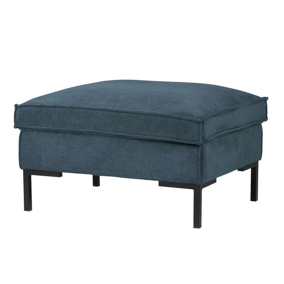 WOOOD Hocker Arwin - Staalblauw - 51x80x60 Cm 4 WOOOD Hocker Arwin - Staalblauw - 51x80x60 Cm - Afbeelding 2