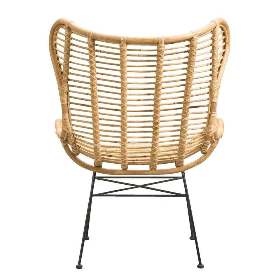 Fauteuil Jasmine - Rotan/metaal - Naturel 5 Fauteuil Jasmine - Rotan/metaal - Naturel - Afbeelding 3