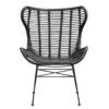 Fauteuil Jasmine - Rotan - Zwart -Meubelwinkel 10207009