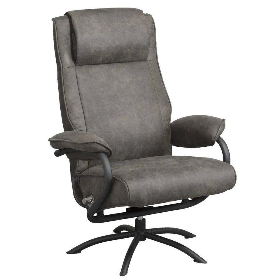 Relaxfauteuil Vic - Antraciet 4 Relaxfauteuil Vic - Antraciet - Afbeelding 2