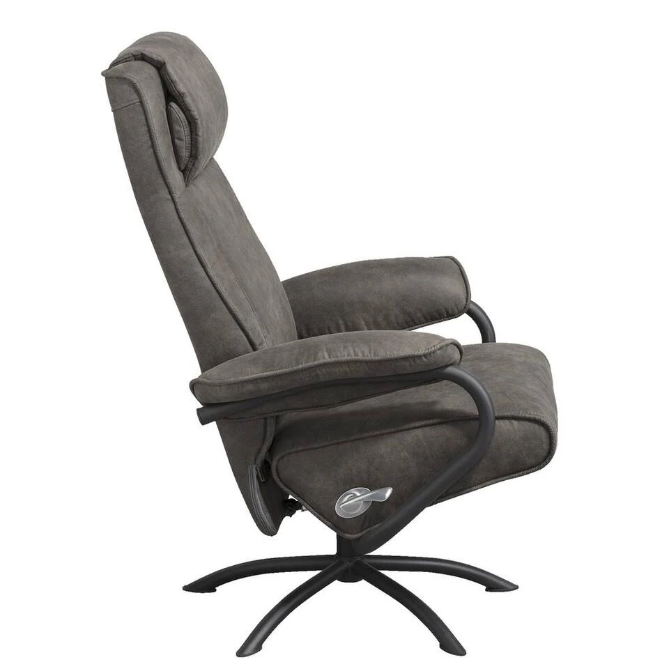 Relaxfauteuil Vic - Antraciet 5 Relaxfauteuil Vic - Antraciet - Afbeelding 3