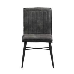 Eetkamerstoel Novan - Stof - Antraciet