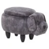 Beliani Dierenhocker DOGGY - Grijs Fluweel 2 Beliani Dierenhocker DOGGY - Grijs Fluweel -Meubelwinkel 1118295740