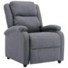 VidaXL Fauteuil Verstelbaar Stof Donkergrijs -Meubelwinkel 1141610881