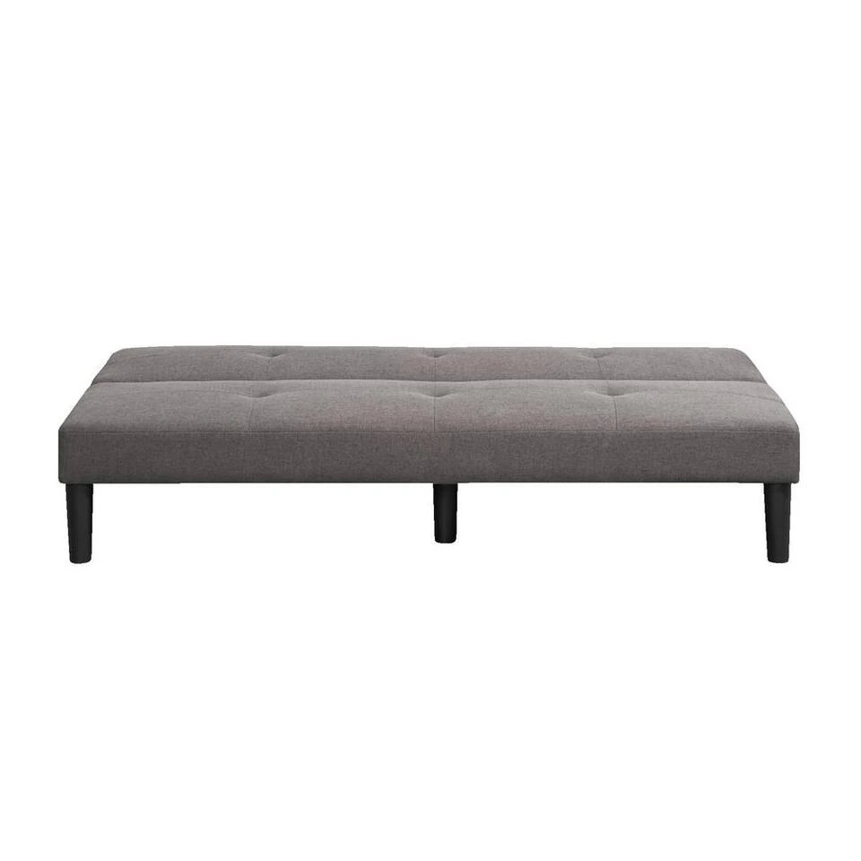 Slaapbank Cairns - Antraciet - 74,5x188x88 Cm 4 Slaapbank Cairns - Antraciet - 74,5x188x88 Cm - Afbeelding 2